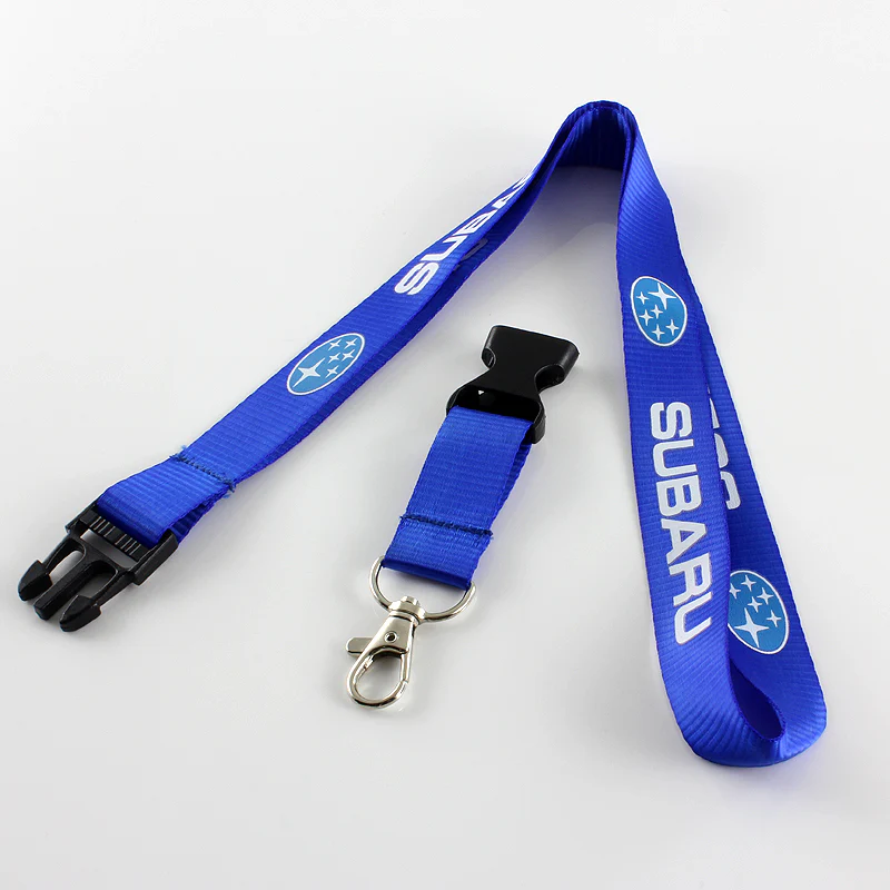 Blue SUBARU Impreza WRX STI BRZ Forester Crosstrek Legacy Outback Keychain Lanyard