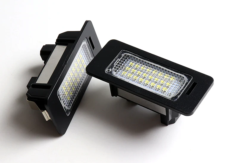BMW E60 E61 E70 E71 E82 E84 E88 White 24-SMD 6000K LED License Plate Lights (2pcs) - Image 3