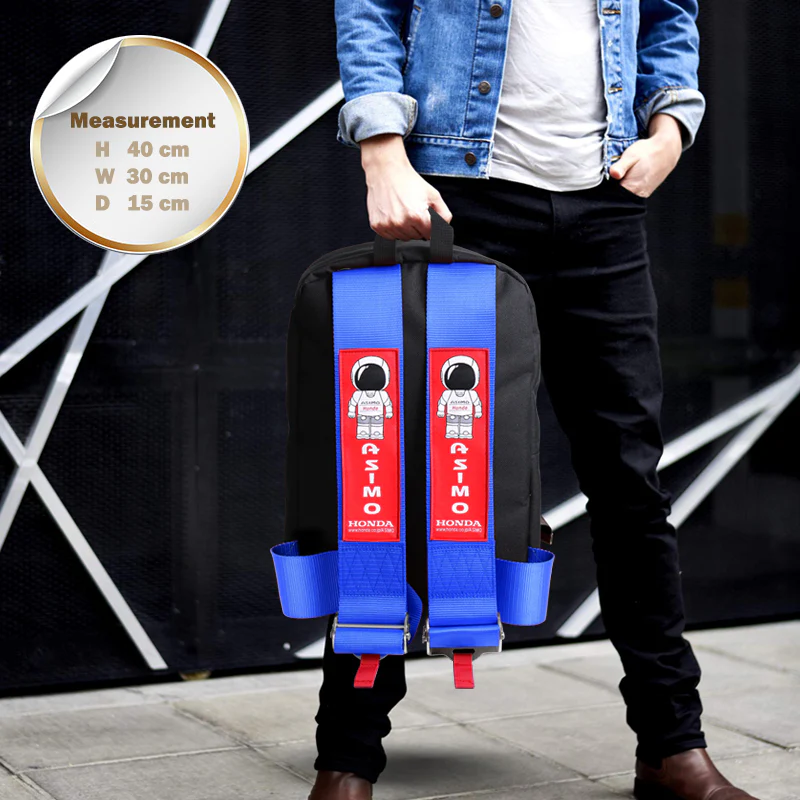 Bride Gradation Cloth Backpack with Asimo Blue Harness Adjustable Shoulder Straps - Image 4