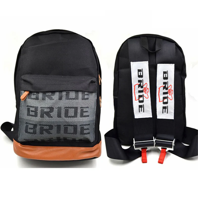 Bride Gradation Cloth Backpack with Black Harness Adjustable Shoulder Straps