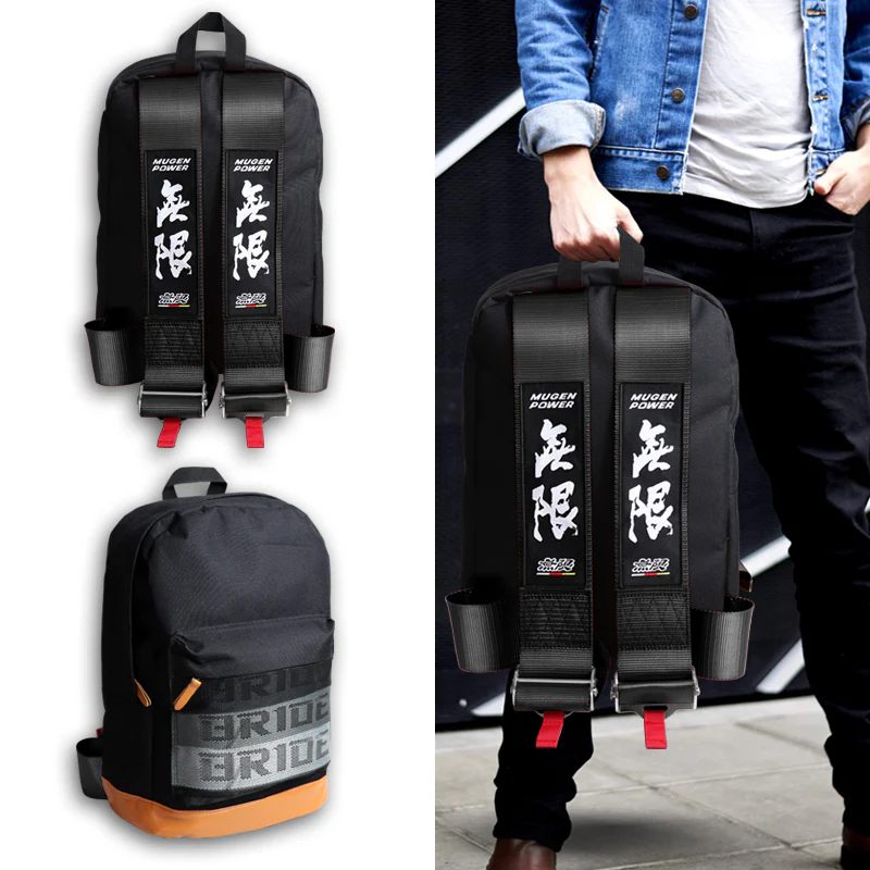 Bride Gradation Cloth Backpack with Mugen Black Harness Adjustable Shoulder Straps