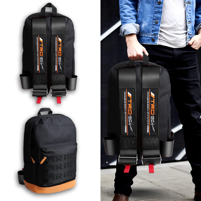 Bride Gradation Cloth Backpack with Toyota TRD Black Harness Adjustable Shoulder Straps