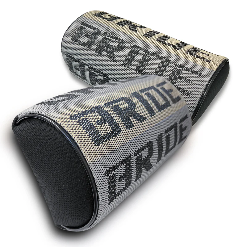 Bride JDM Gradation Fabric Racing Seat Material Neck Headrest Pillow New 1pc - Image 4