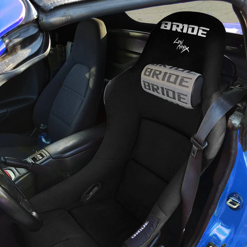 Bride JDM Gradation Fabric Racing Seat Material Neck Headrest Pillow New 1pc - Image 6