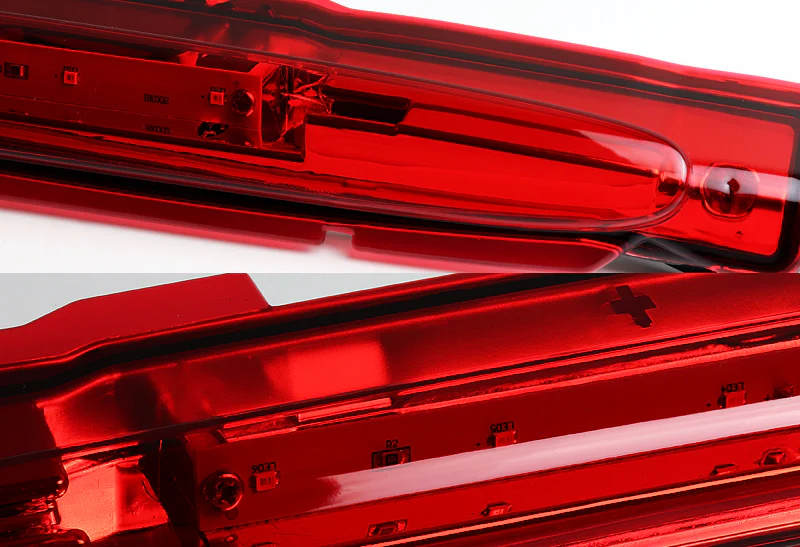Buick Rainier / Isuzu Ascender LED 3RD Brake Light Rear Stop Lamp - Chrome Housing Red Lens - Image 2
