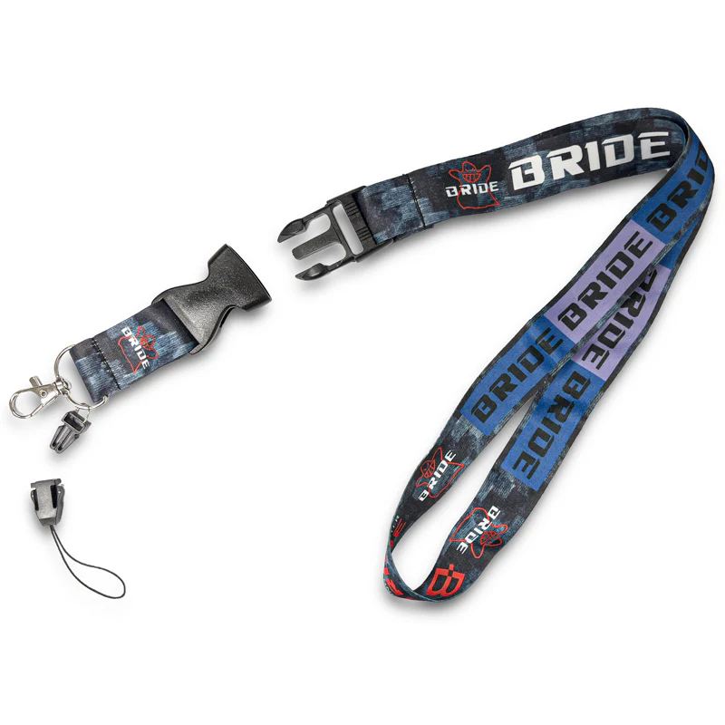 Bride JDM Racing Carbon Style Keychain Quick Release Lanyard - Image 5