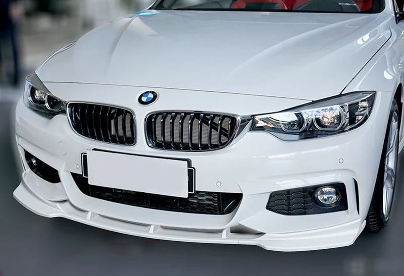 For 2014-2020 BMW 428i 430i 440i F32 F33 F36 B-Style M-Sport Painted White Front Bumper Body Splitter Spoiler Lip 3PCS - Image 5