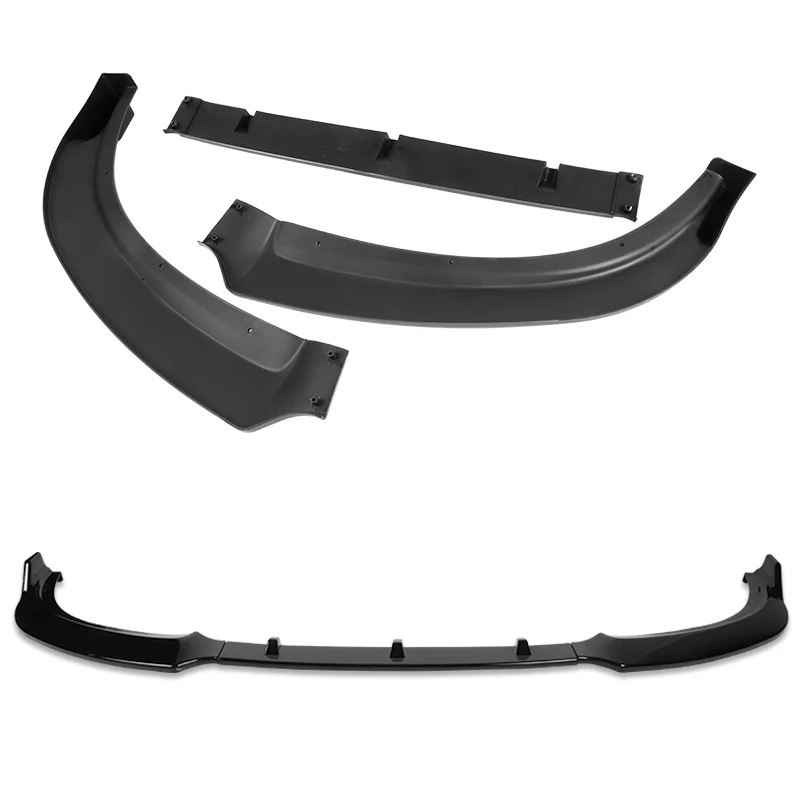 For 2019-2022 BMW G20 G21 3-Series Sport-Line Painted Black Front Bumper Body Splitter Spoiler Lip 3PCS - Image 3