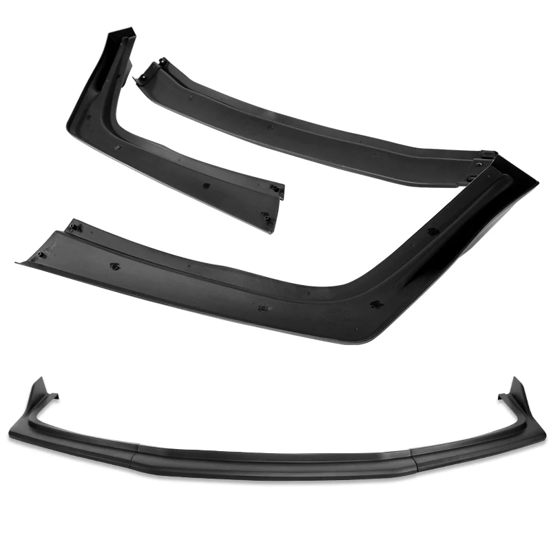 For 2012-2014 Toyota Camry SE Unpainted Matte Black Front Bumper Body Splitter Spoiler Lip 3PCS - Image 4