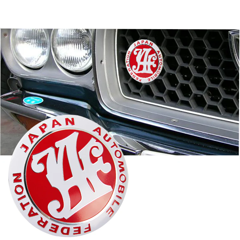 JAF Japan Automobile Federation 40 Year Member JDM Logo Emblem Badge + 2 Alternative Decal Stickers For Toyota Front Grille - Image 6