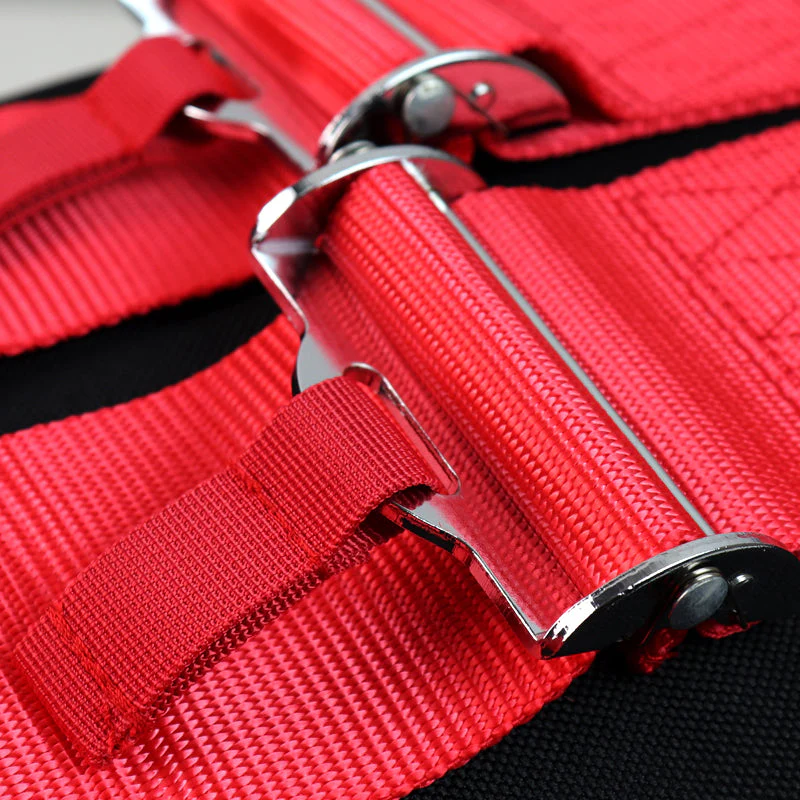 Mugen Set Bride Gradation Cloth Backpack with Red Harness Adjustable Shoulder Straps with White Keyring Keychain Tag - Image 9
