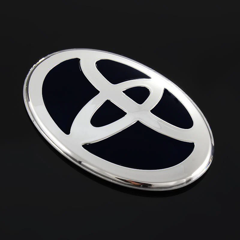 Toyota BLACK Set Genuine Leather 15" Diameter Car Auto Steering Wheel Cover with Steering Wheel Emblem - Image 4