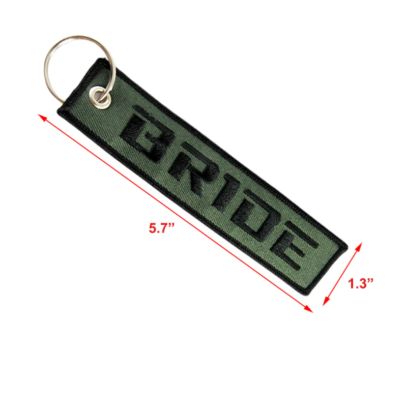 Embroidery JDM BRIDE RACING DOUBLE SIDE Racing Cell Holders Keychain Keyring X2 - Image 3