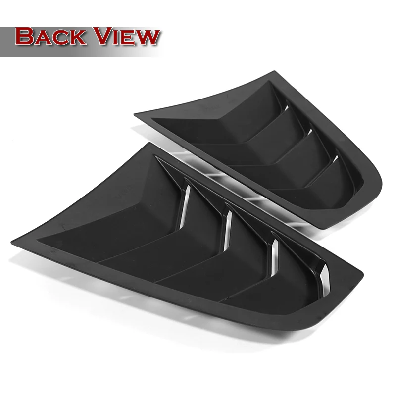 For 2003 - 2008 Nissan 350Z ABS Side Window Louvers Scoop Sun Shade Covers Vent -Black - Image 4