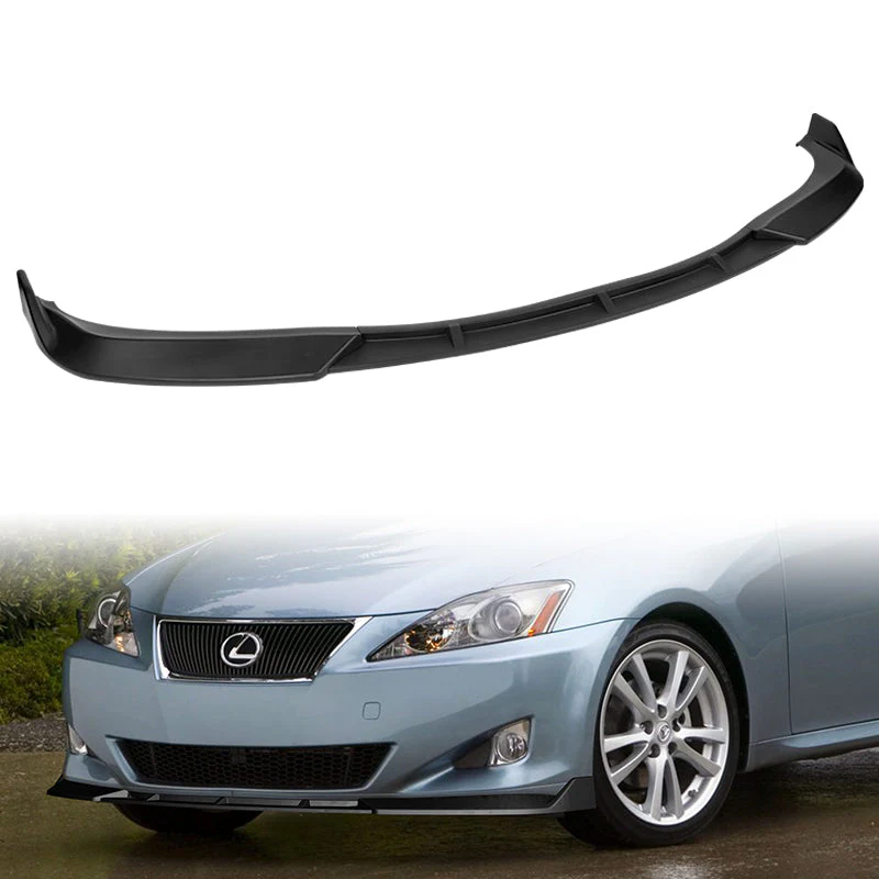 For 2006-2008 Lexus IS250 IS350 STP-Style Matte Black 3-Piece Front Bumper Body Spoiler Splitter Lip Kit + free gift - Image 9