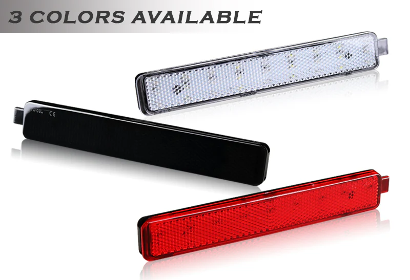 For 2008 – 2013 Cadillac CTS / 2013 - 2016 GMC Acadia LED Rear Bumper Stop Brake Light Kit -Clear Lens - Image 4