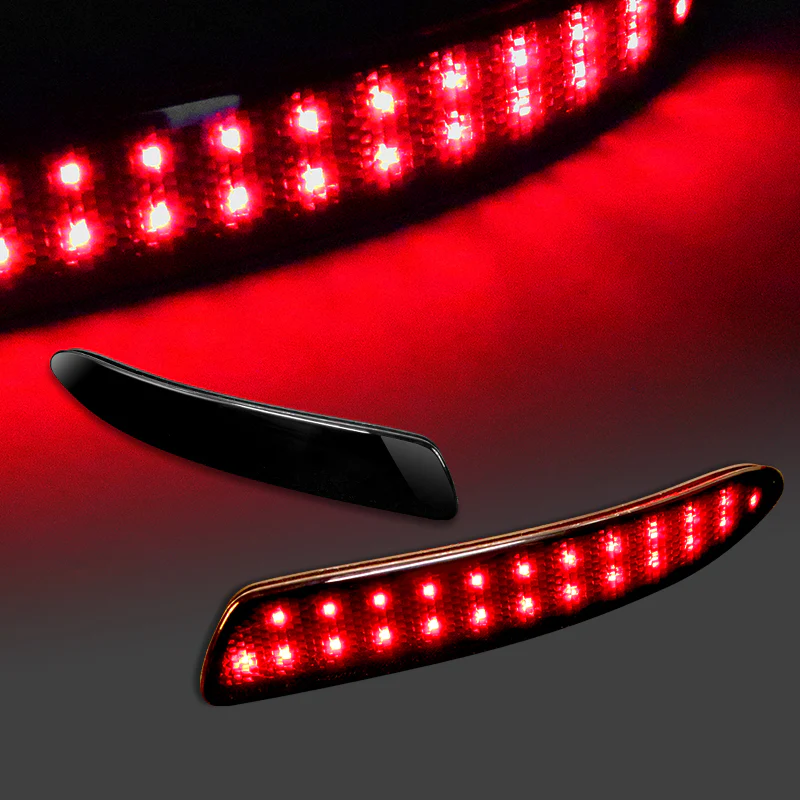 For 2007–2013 BMW E70 X5 48-SMD Rear Bumper Stop Brake Light Kit -Smoked Lens