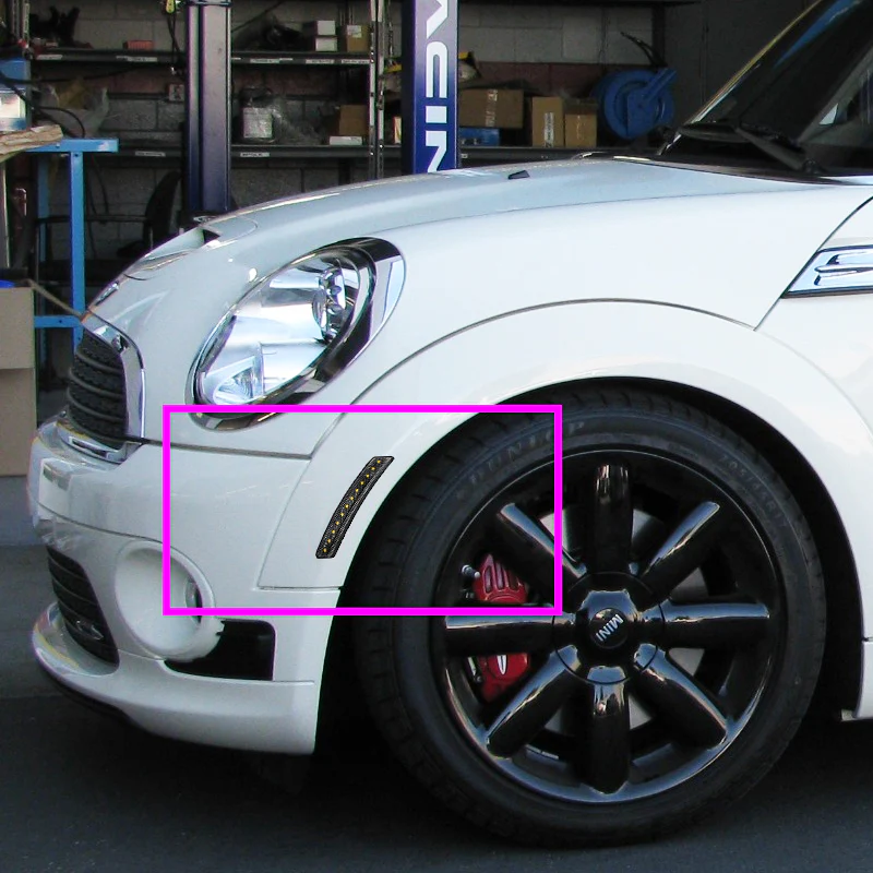 For 2007–2015 Mini Cooper Amber LED Turn Signal Front Fender Side Marker Lights -Clear Lens - Image 5