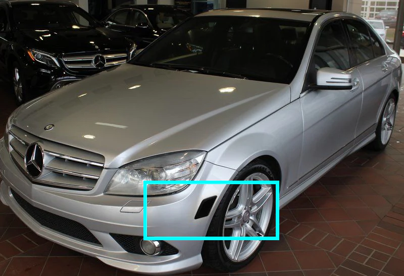 For 2008–2011 Mercedes-Benz W204 C-Class Amber LED Turn Signal Front Fender Side Marker Lights -Smoked Lens - Image 5