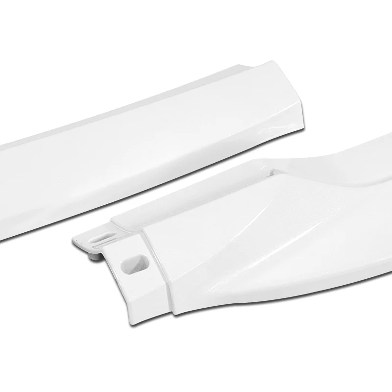 For 2008-2011 Mercedes-Benz W204 C63 AMG 3-PCS Painted White Front Bumper Spoiler Lip - Image 2