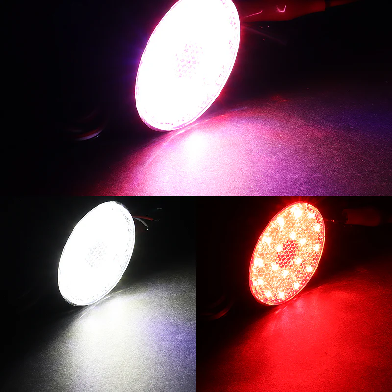 For 2008 – 2013 Toyota Sequoia LED Rear Bumper Stop Brake Light Kit -Clear Lens - Image 4