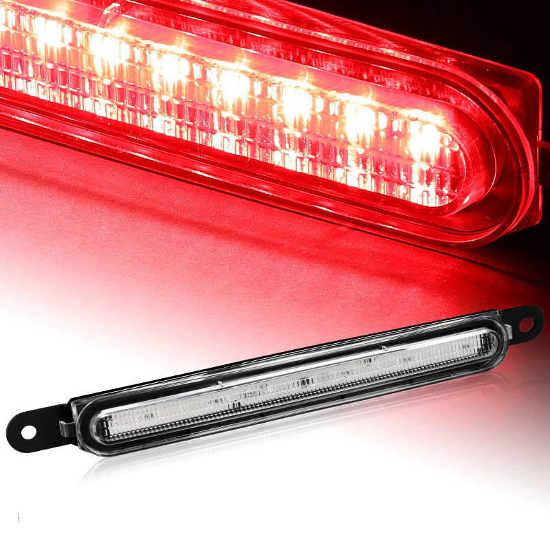 For 2008-2017 Mitsubishi Lancer EVO LED Tail Light Third 3RD Brake Light Stop Lamp -Clear Lens