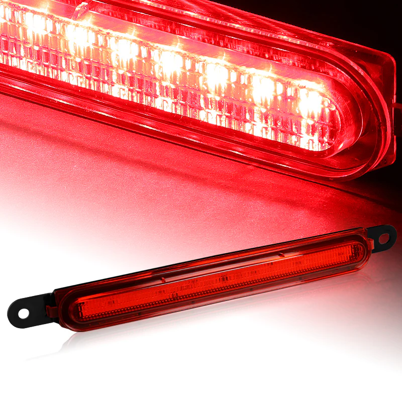 For 2008-2017 Mitsubishi Lancer EVO LED Tail Light Third 3RD Brake Light Stop Lamp -Red Lens