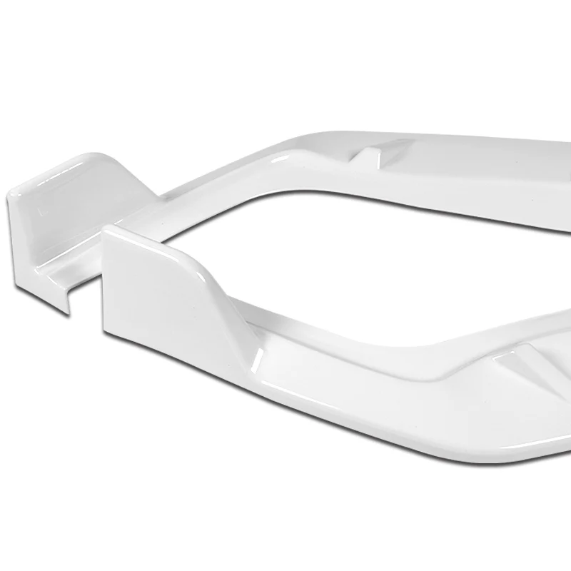 For 2009-2011 Honda Civic 4DR GT-Style Painted White 3-Piece Front Bumper Body Spoiler Splitter Lip Kit with Free Gift - Image 2