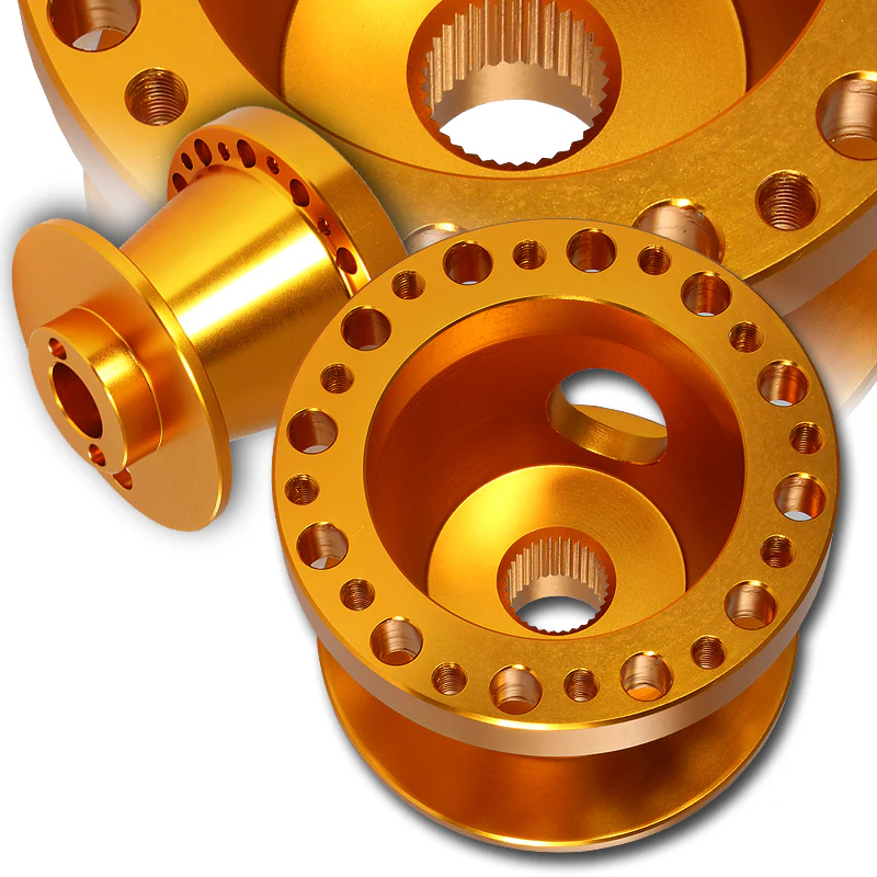 For 2004 - 2011 Mazda RX-8 Steering Wheel 6-Bolt HUB Adapter -Orange T-6061 Aluminum