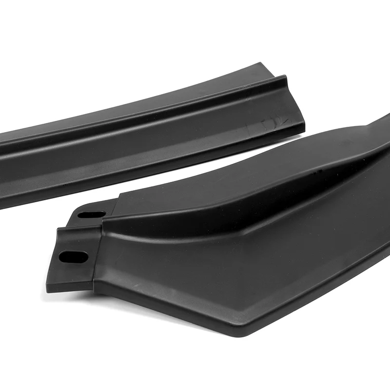 For 2011-2013 Scion TC V-Style 3-PCS Matt Black Front Bumper Body Spoiler Splitter Lip - Image 2