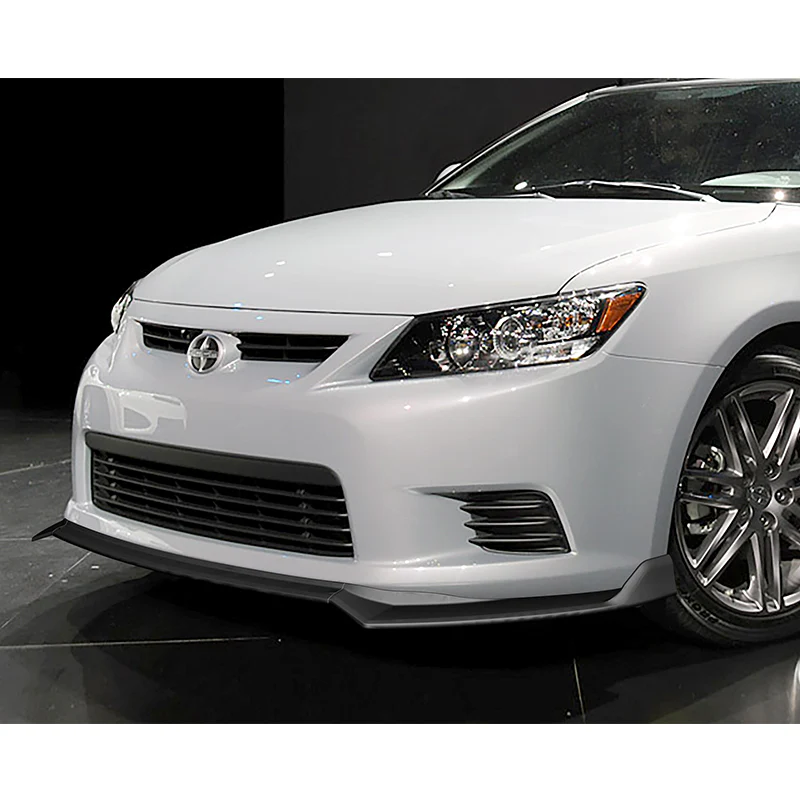 For 2011-2013 Scion TC V-Style 3-PCS Matt Black Front Bumper Body Spoiler Splitter Lip - Image 5