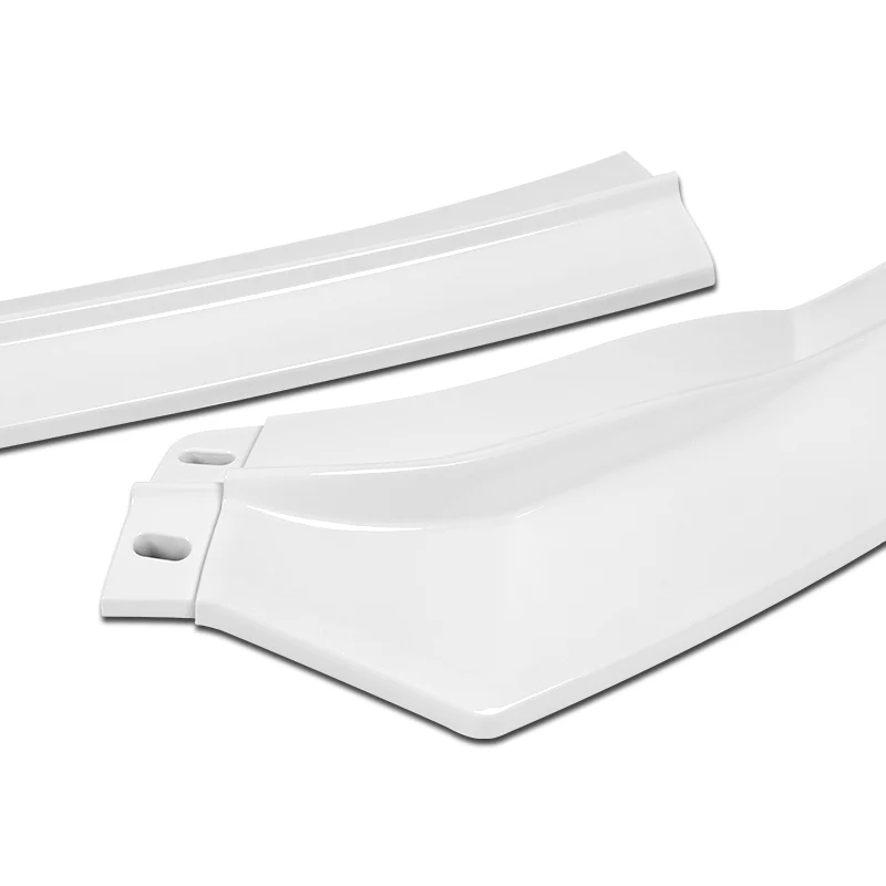 For 2011-2013 Scion TC V-Style 3-PCS Painted White Front Bumper Spoiler Splitter Lip - Image 2