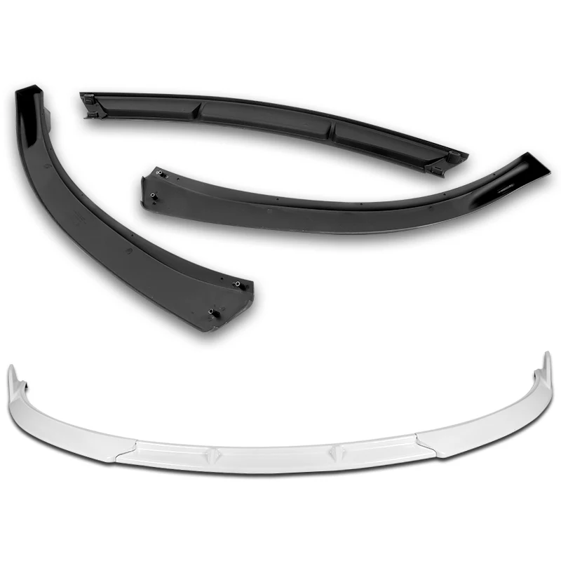 For 2011-2014 Chevrolet Cruze Painted White Front Bumper Splitter Spoiler Lip 3-Pcs - Image 2