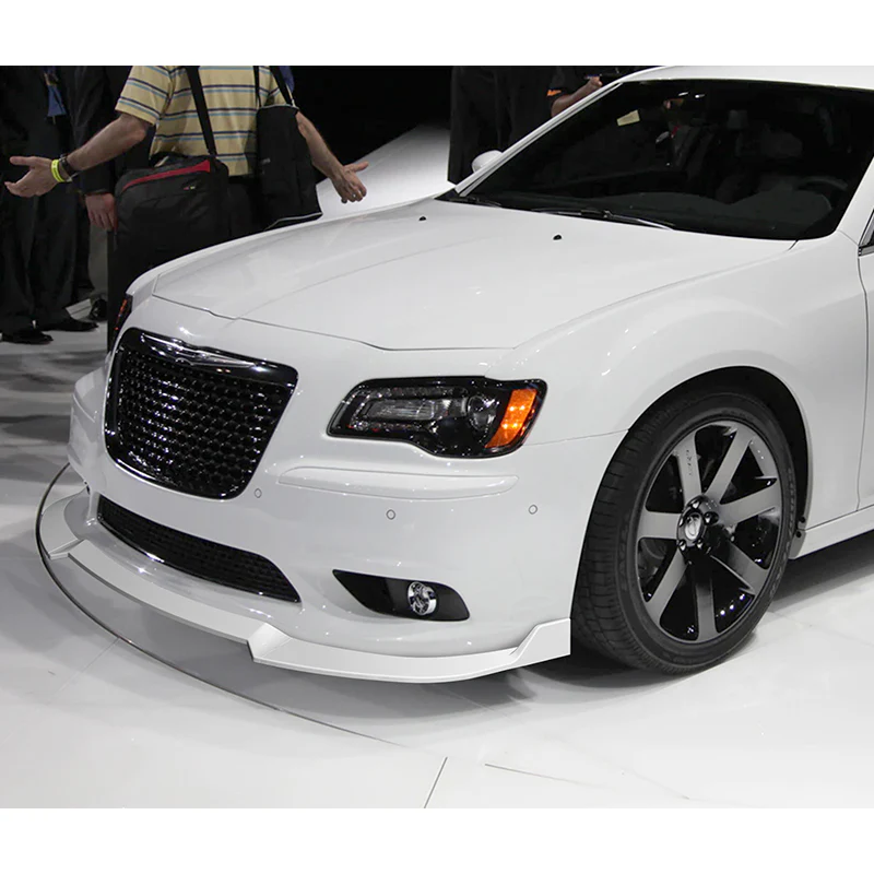 For 2012-2014 Chrysler 300 SRT8 3-PCS Painted White Front Bumper Splitter Spoiler Lip - Image 5