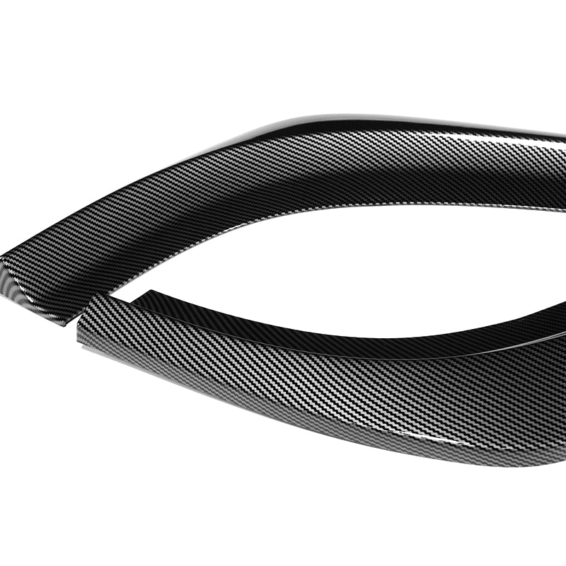For 2012-2014 Mercedes-Benz W204 C63 AMG 3-PCS Carbon Painted Front Bumper Spoiler Lip - Image 3