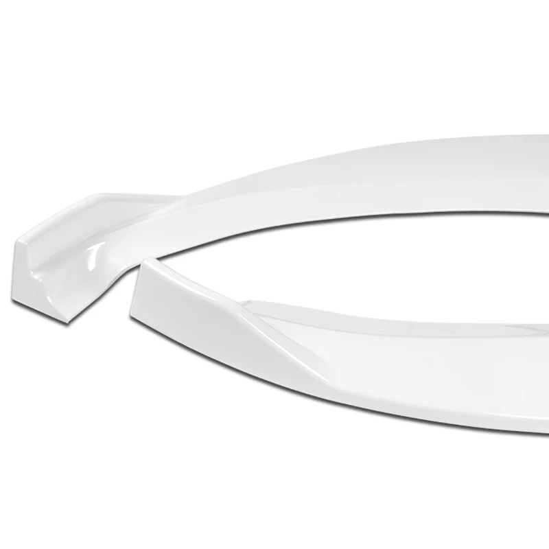 For 2012-2016 Tesla Model S STP-Style 3-PCS Painted White Front Bumper Spoiler Lip - Image 3