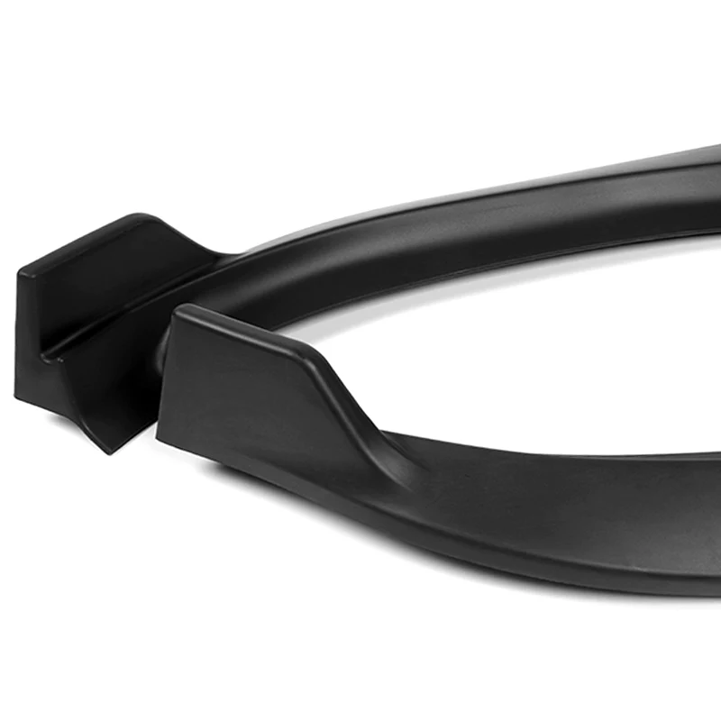 For 2012-2016 Tesla Model S V2 3-PCS Matt Black Front Bumper Body Splitter Spoiler Lip - Image 4