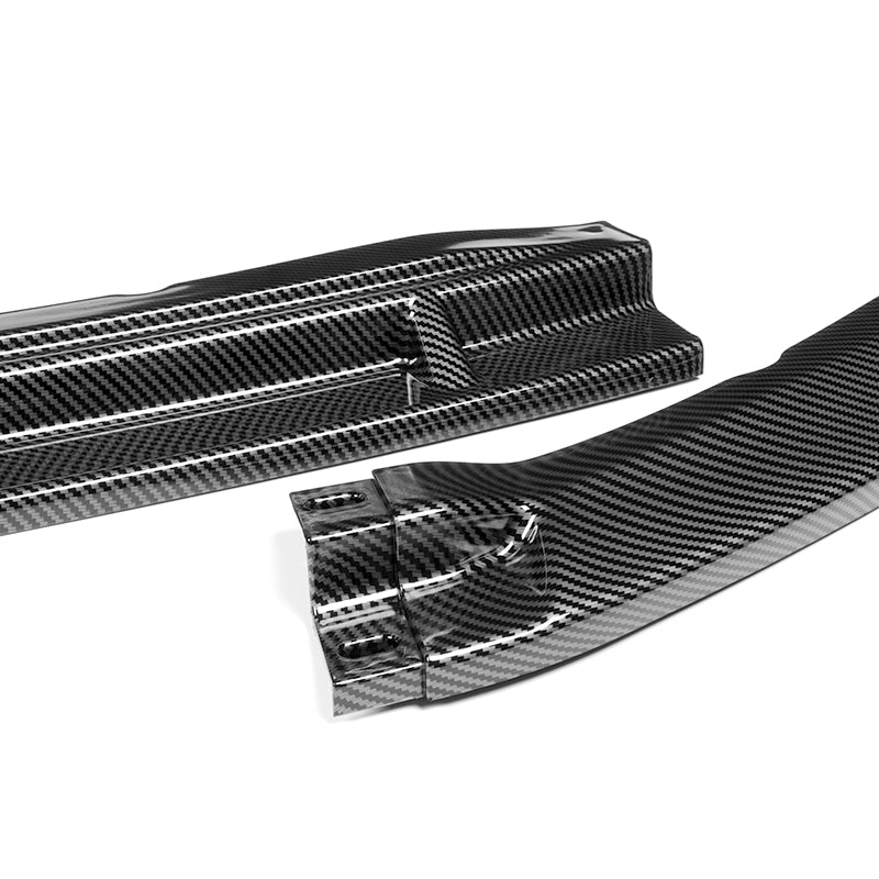 For 2013-2014 Ford Mustang GT-Style 3-PCS Carbon Look Front Bumper Body Spoiler Lip - Image 2