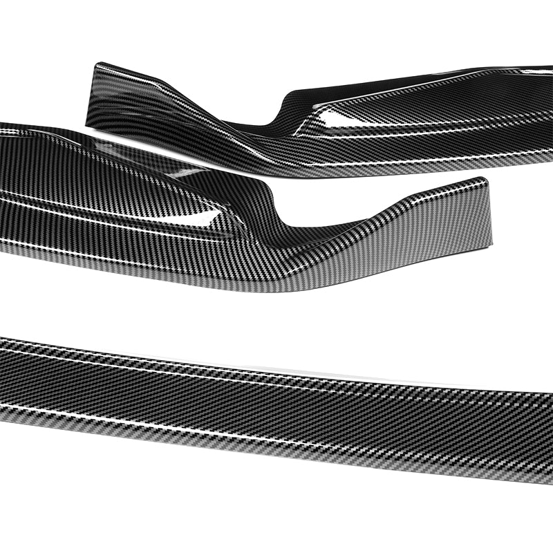 For 2013-2015 Lexus GS350 GS450h F-Sport CARBON LOOK 3-Piece Front Bumper Body Spoiler Splitter Lip Kit - Image 6