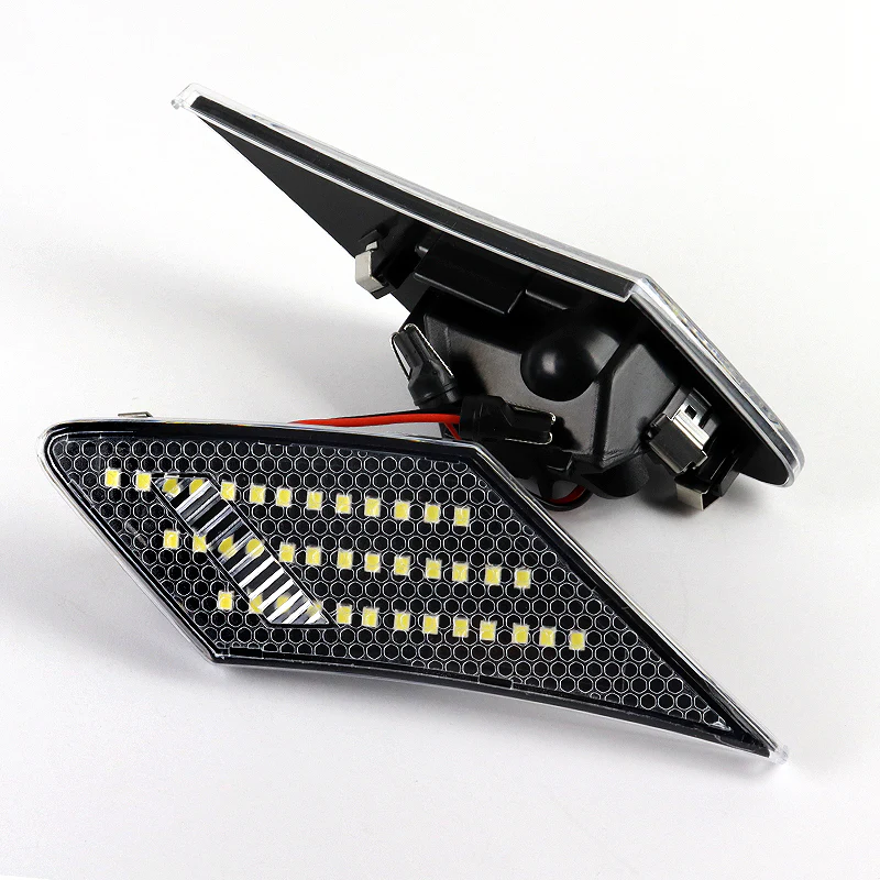 For 2013–2020 Subaru BRZ Scion FR-S White LED Turn Signal Bumper Side Marker Lights -Clear Lens - Image 2
