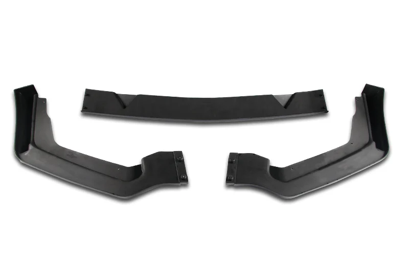 For 2014-2017 Infiniti Q50 Sport Carbon Look Front Bumper Body Spoiler Lip 3pcs - Image 2