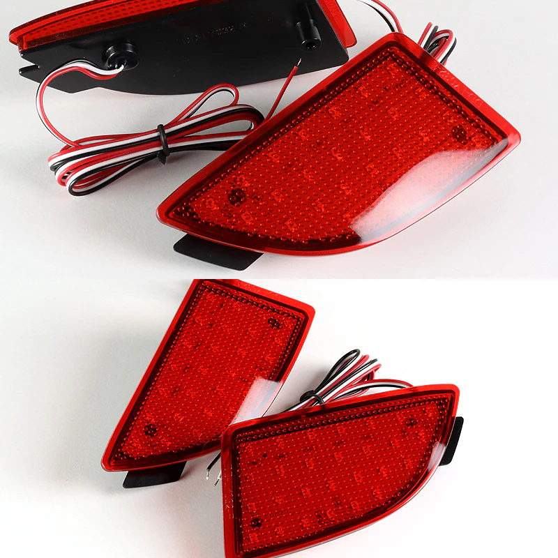 For 2014 – 2018 Mazda 3 Hatchback LED Rear Bumper Stop Brake Light Kit -Smoke Lens - Image 4