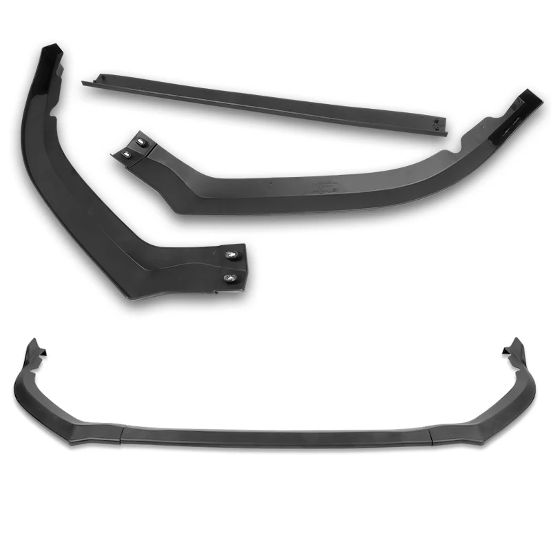 For 2015-2017 Subaru Legacy STi-Style JDM Matt Black Front Bumper Spoiler Lip 3-PCS - Image 2