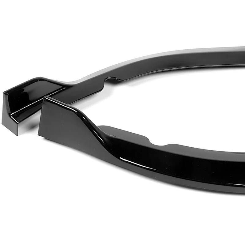 For 2015-2017 Subaru Legacy STi-Style JDM Painted Black Front Bumper Spoiler Lip 3-PCS - Image 3