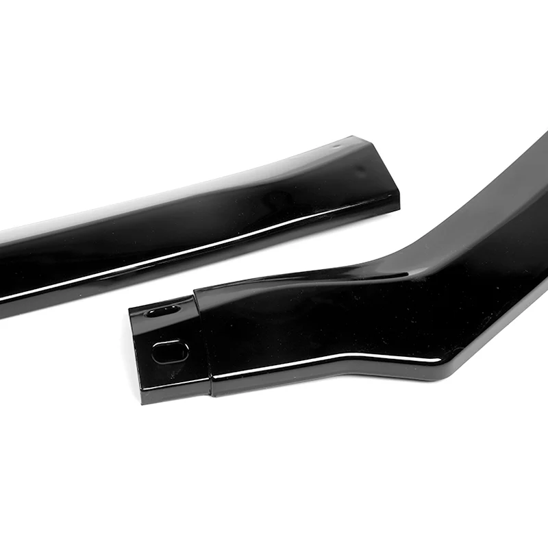 For 2015-2017 Subaru Legacy STi-Style JDM Painted Black Front Bumper Spoiler Lip 3-PCS - Image 4