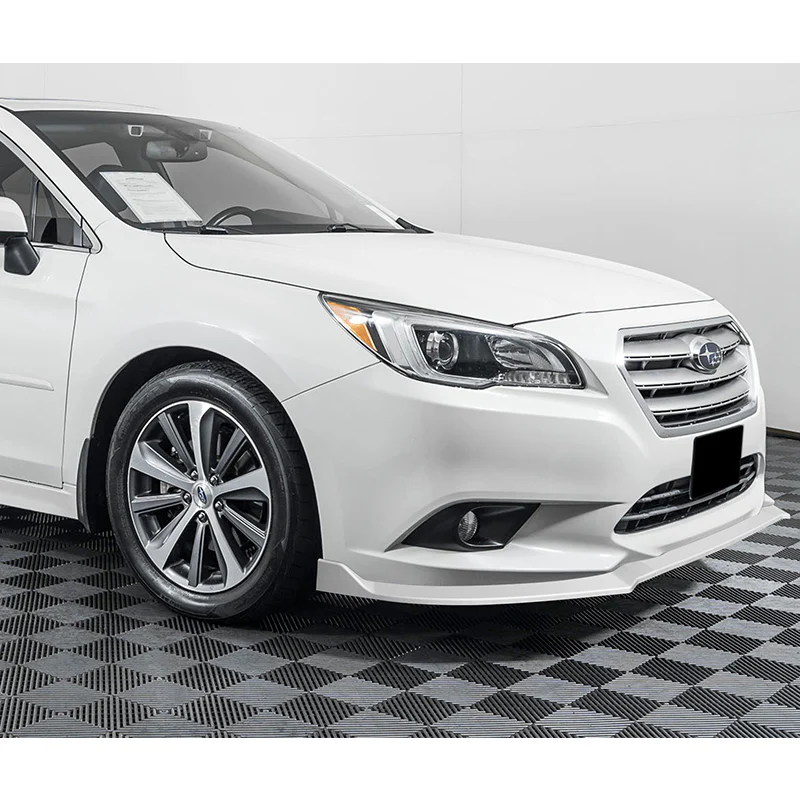 For 2015-2017 Subaru Legacy STi-Style JDM Painted White Front Bumper Spoiler Lip 3-PCS - Image 5