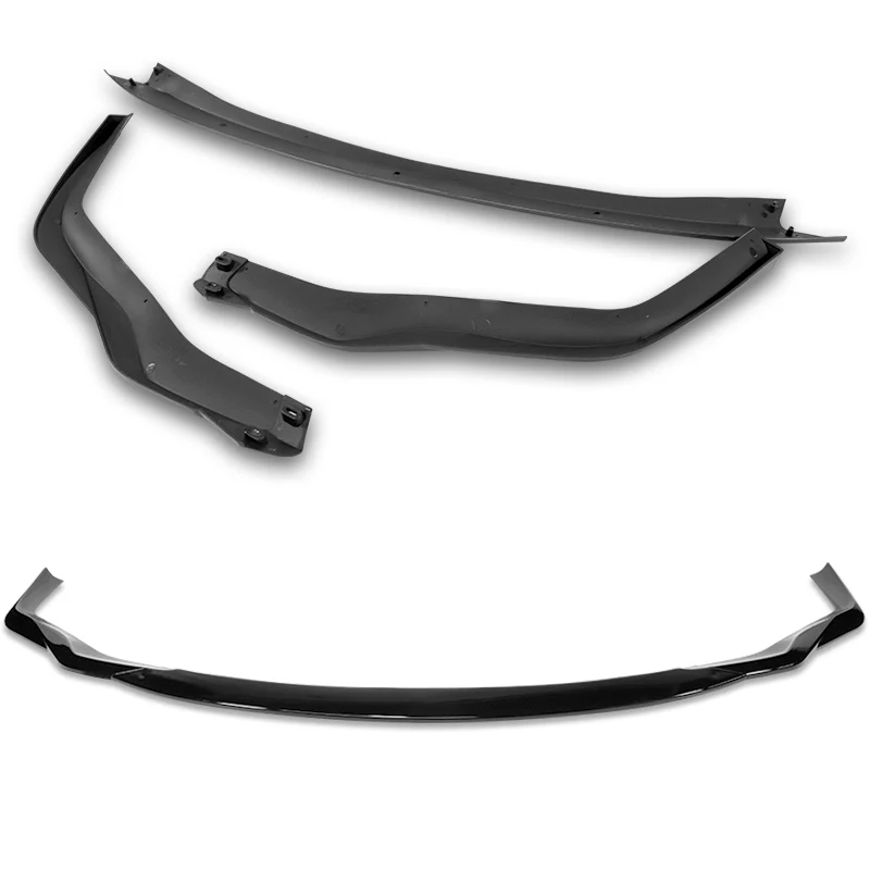 For 2015-2018 Lexus RC300 RC350 AG-Style 3-PCS Painted Black Front Bumper Spoiler Lip - Image 4