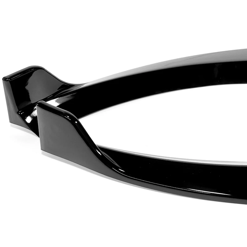For 2015-2018 Mercedes C-Class W205 Base 3-PCS Painted Black Front Bumper Spoiler Lip - Image 3