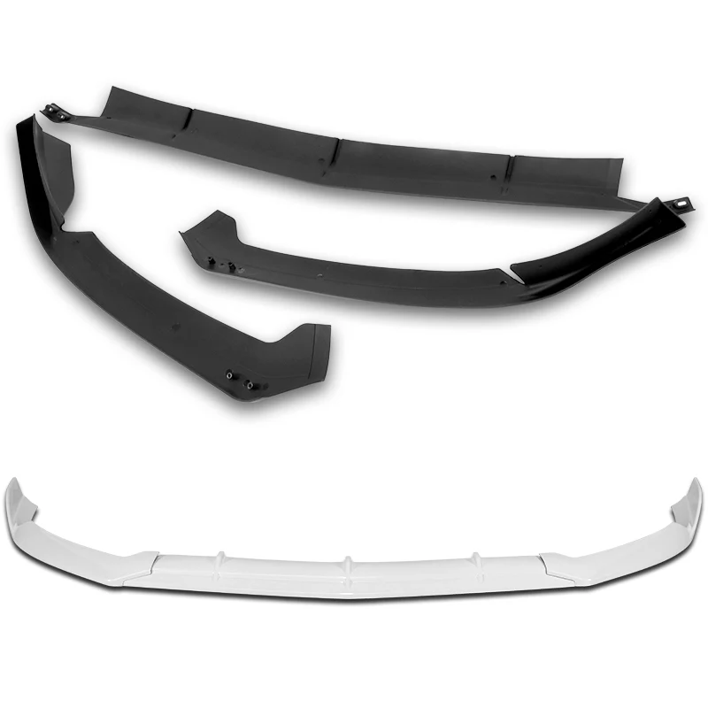 For 2015-2021 Mercedes C63 AMG AP-Style 3-PCS Painted White Front Bumper Spoiler Lip - Image 4