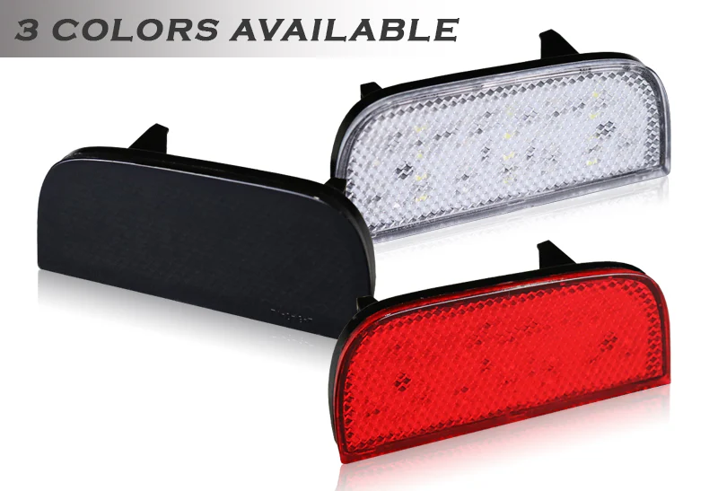 For 2016 – 2019 Honda Civic 10Th 54-LED Rear Bumper Reflector Stop Brake Light Kit -Smoke Lens - Image 4